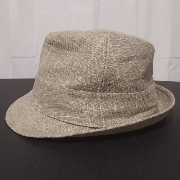 Unbranded fedora Women OSFM beige gold specks Linen Oval Gold Ring Fashion Retro - Picture 4 of 8